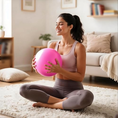 9-Inch Small Exercise Ball for Pilates & Yoga - Pink