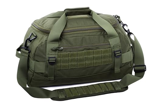 XMILPAX Olive Drab Tactical Duffle Bag 35L MOLLE Gear Travel Bag for Hunting & Camping