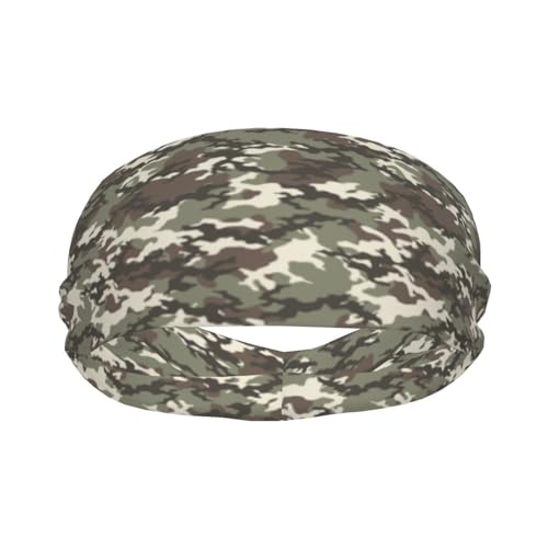 Sports Sweatband Headband - Sweat-Absorbing Polyester - Black