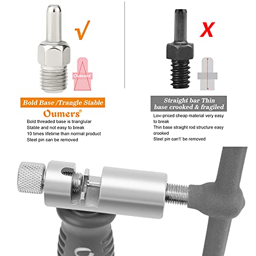 Bicycle Chain Breaker Tool - Universal 7-11 Speed Chains - Silver