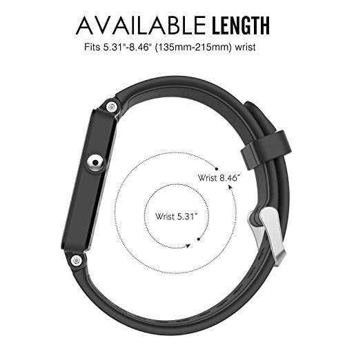 Garmin Vivoactive Acetate Watch Band - Black Replacement Strap