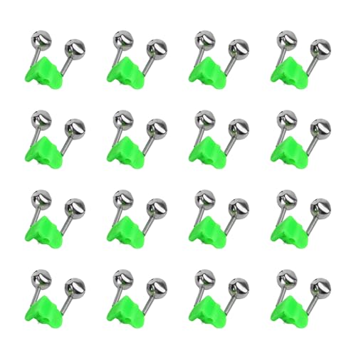 Fishing Bells for Rods - Catfish Bite Alarm Clip On Bells, 12 Pack