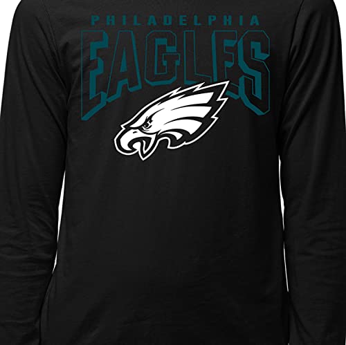 Philadelphia Eagles Long Sleeve T-Shirt - Unisex X-Large Black