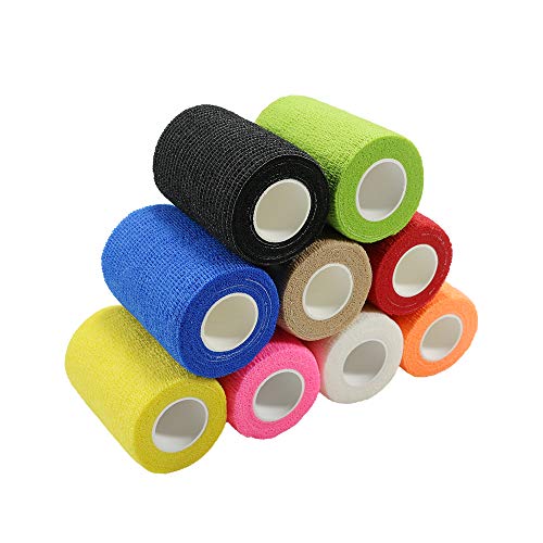 Self-Adhesive Elastic Bandage Wrap - 6PCS 3in x 14.7ft Black