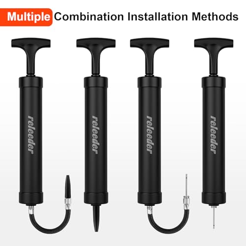 Portable 10-Inch Ball Pump Kit with Needles & Nozzle