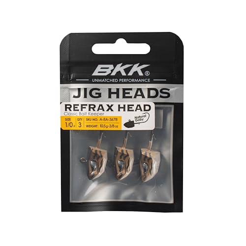BKK Refrax Jig Head - Natural Goby, 0.375 Ounces | Swimbait Fishing