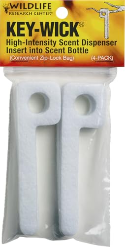 Key-Wick Scent Dispenser for Hunting - 4-Pack