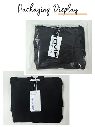 Nirovien Women's Tennis Dress Athletic Golf Outfit Large Black