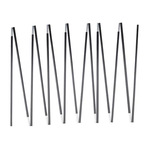 BRILLIANCE4U 25ft Black Aluminum Tent Pole Replacement for Camping & Beach Tents