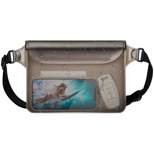 Waterproof Fanny Pack - 9x6.5 Inch Waterproof Pouch - Brown