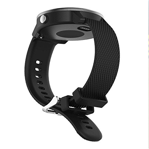 Soft Silicone Replacement Watch Band for Vivoactive 3 - Black