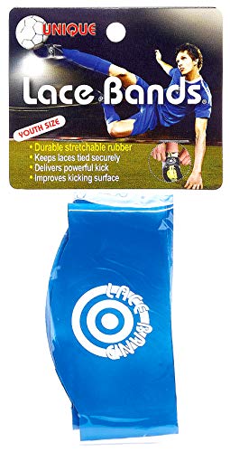 Youth Soccer Cleat Lace Protector - Blue Lace Bands