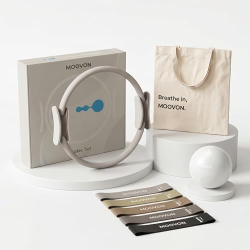 Pilates Equipment Kit for Beginners with Resistance Bands & Ball
