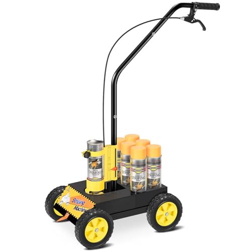 Parking Lot Striping Machine - Adjustable 2-4" Line Striper - Black