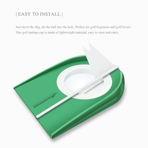Golf Putting Cup with Flag - Indoor/Outdoor Practice Aid