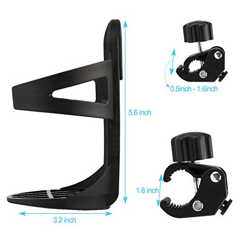 Bike Water Bottle Holder for Large Bottles - 1 Pack