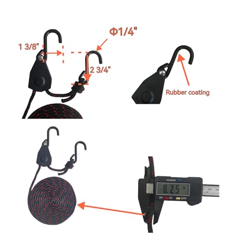 Heavy Duty Kayak Rack - 2 Pairs J-Bar Carrier with Tie-Down Straps