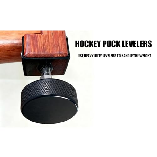 Ice Hockey Pucks - Official Size, High-Quality Rubber, Black - 1 Piece
