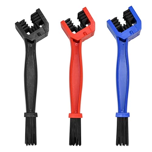Motorcycle Chain Cleaning Tool Set - 3pcs Brush Kit