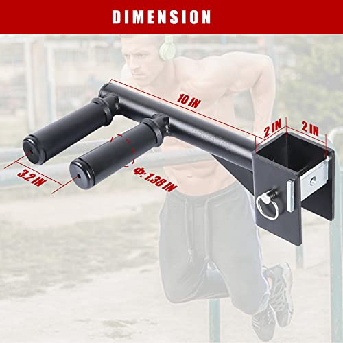 Dip Bar Attachments for 2" x 2" Power Rack - Narrow & Wide Grips