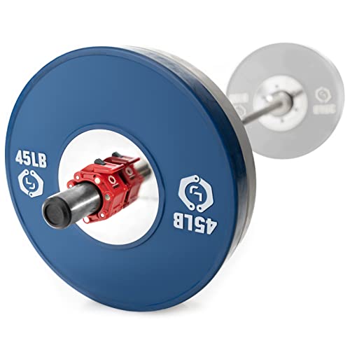 Red Lock-Jaw PRO 2 Magnetic Barbell Collars 2"/50mm Olympic Weight Clips