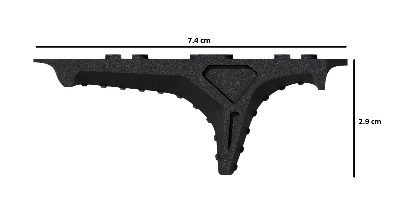 Nerv – Low Profile Archery Accessory, Ergonomic Light Weight Durable for Outdoor Use and Training Rail Mount System (Black, XL Boss)