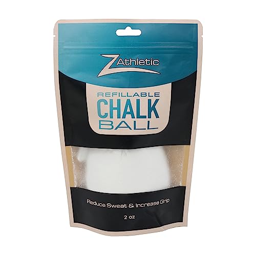 2oz Refillable Gym Chalk Ball for Rock Climbing & Weightlifting