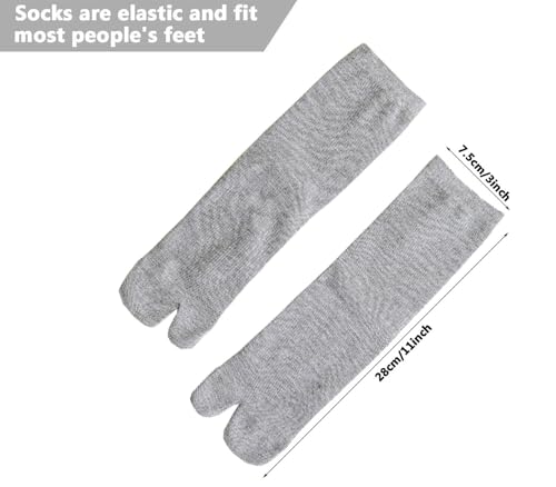 Elastic Cotton Tabi Flip Flop Socks - Pack of 4, One Size