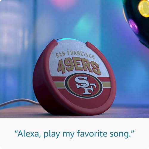 Limited-Edition NFL Echo Pop Smart Speaker - San Francisco 49ers