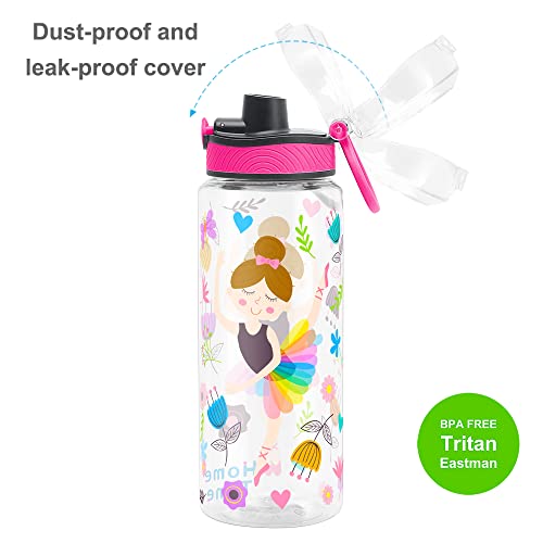 Home Tune 23oz Dancing Water Bottle for Kids, Girls & Boys, School & Outdoor