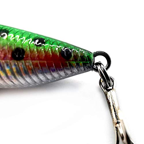 Micro Popper Topwater Fishing Lure - 1.4 inch 2g Green