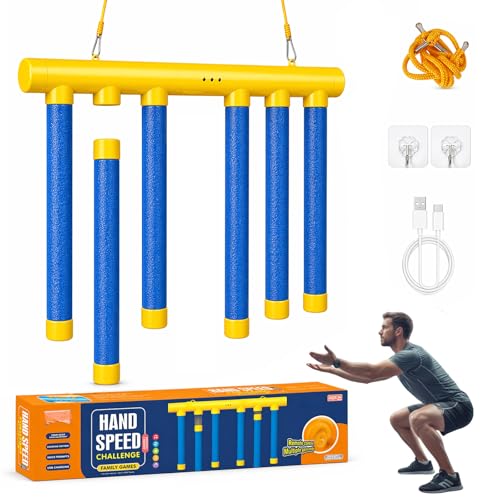 Reflex Drop Sticks Challenge - Adjustable Speed Reaction Training Tool