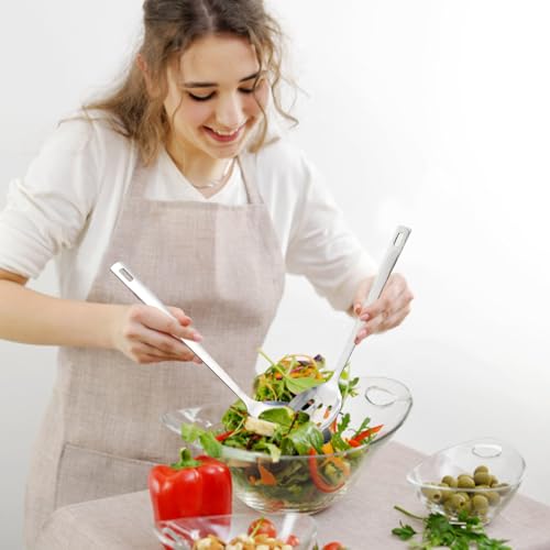 Kyraton Cooking Spoon Set, Stainless Steel Kitchen Serving, Solid