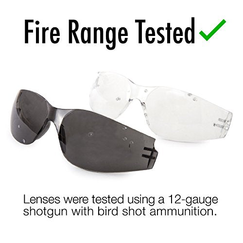 Trust Optics 12 Pack Clear ANSI Z87+ Safety Glasses Eyewear UV Protection