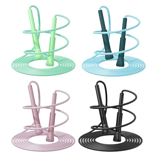 Adjustable Jump Rope for Adults - 4PCS Multicolor Set