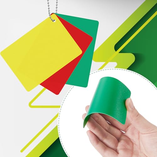Soccer Referee Cards Set - Red, Yellow & Green - 12 Pieces