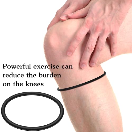 Silicone Patella Knee Straps - 4 Pack - Black and White