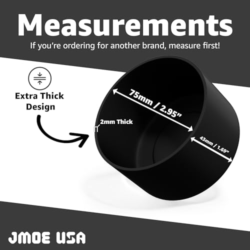 Silicone Boot Protector for Yeti Rambler Jr 12oz & 18oz Bottle - Black