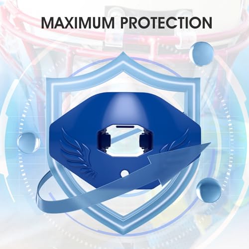 2Pcs Soft Football Mouthguard with Strap - No Boil, Durable Protection