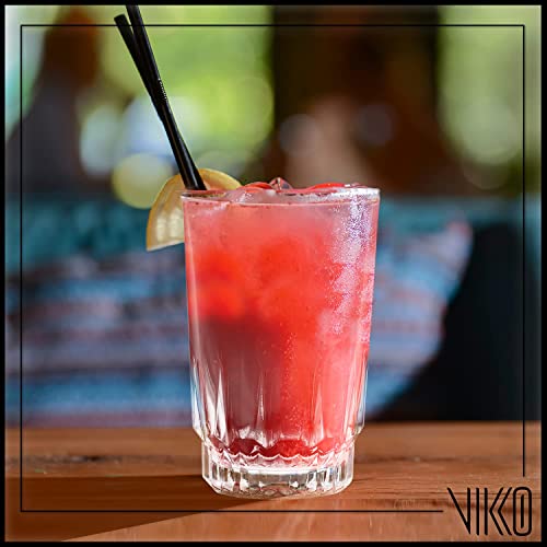 Vikko 5oz Small Juice Glasses Set - Heavy Base Clear Drinking Tumbler for Juice Water Kids, 2.4 Inch Wide, 3.5 Inch High, Pack of 6