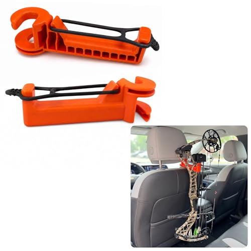 Heavy-Duty Bow Hanger for Truck - 2 Pack Headrest Mount