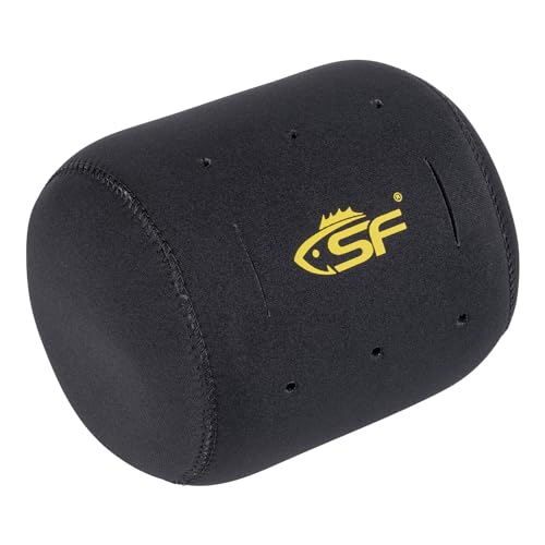 Neoprene Fishing Reel Cover - Protective Pouch - Black - XS