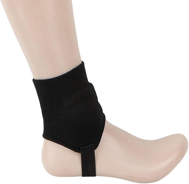 Kids Ankle Guards for Soccer & Football - Black, Double Cushion, Pair