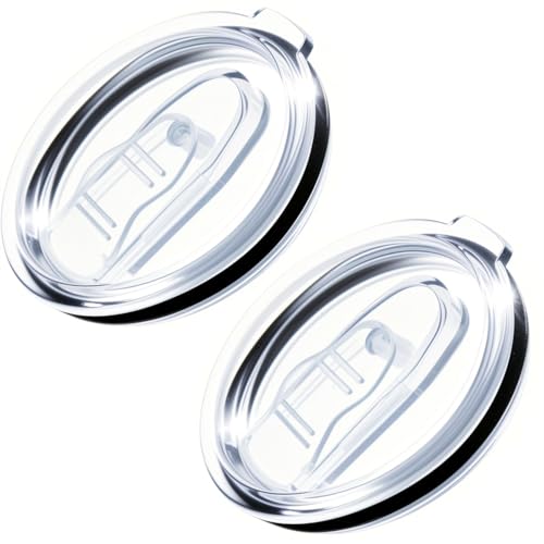 40 oz Tumbler Lid Replacement - 2 Pack for Silver Buffalo Tumblers