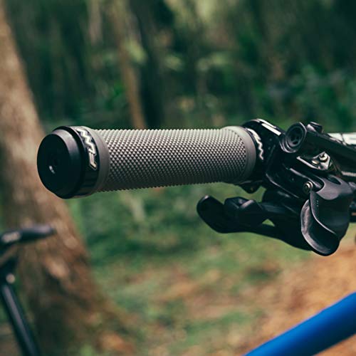 Funn Combat MTB Bike Grips with Double Lock On Clamp - White