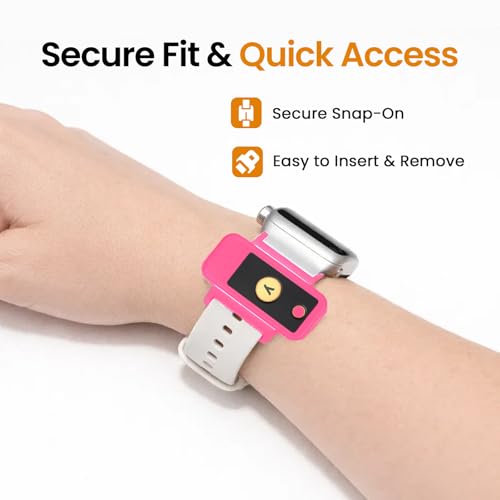 Watchband Holder for YubiKey 5 NFC & YubiKey 5C NFC - Hot Pink