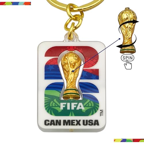 Official FIFA World Cup 2026 Emblem Key Chain - Red, Green & Blue