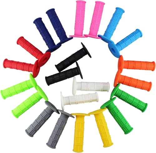 Blue Motorcycle Rubber Handlebar Grips 22mm 7/8" for Dirt Bikes ATV & Motocross