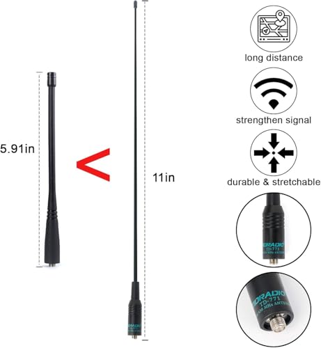 Dual Band Antenna for Ham Radios - 120/300MHz, 2 Pack