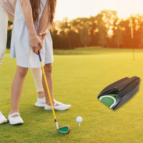 Indoor Golf Ball Return Putting Unit - Automatic Practice Hole for Golf Training